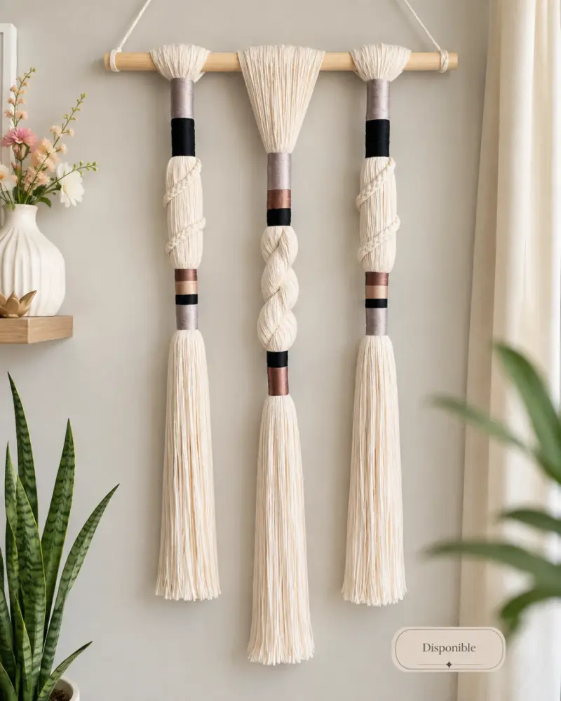 Decoración de pared macramé escultural - 3