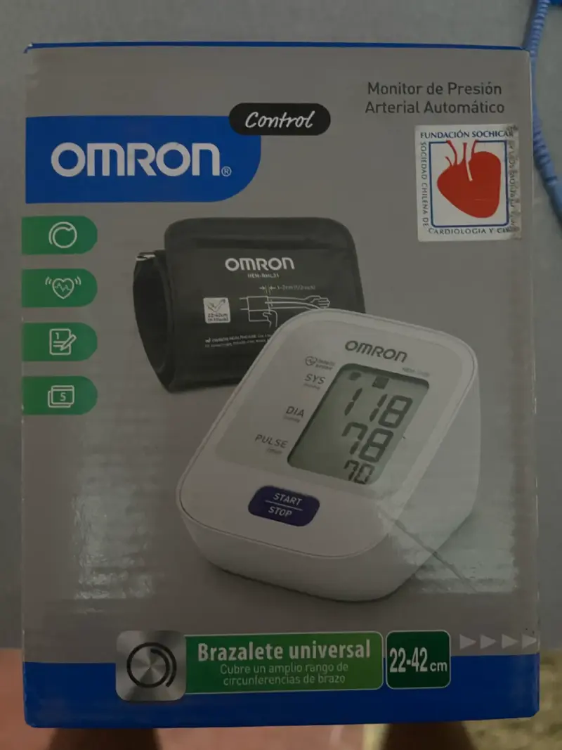 Monitor de Presión Arterial Automático Omron