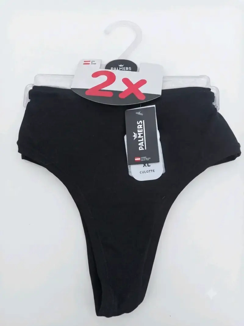 Pack de 2 calzones culotte negros Palmers XL