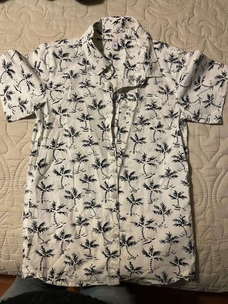 Camisa de hombre estampada con palmeras - 3