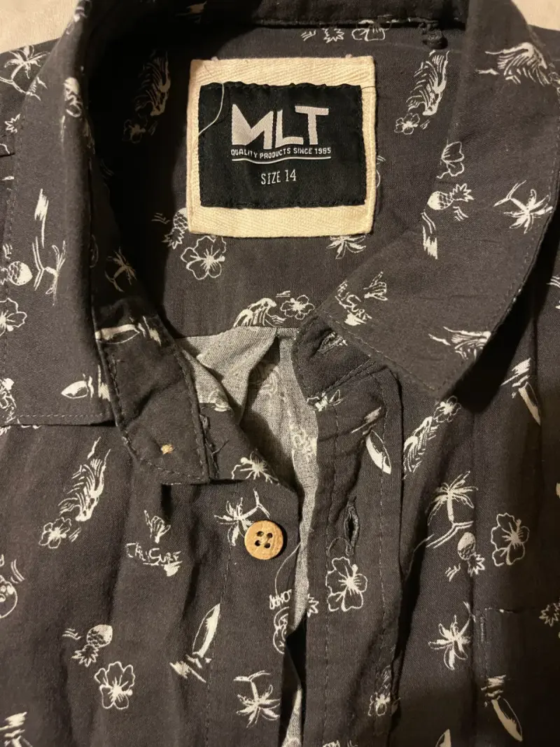 Camisa de hombre estampada con palmeras - 4