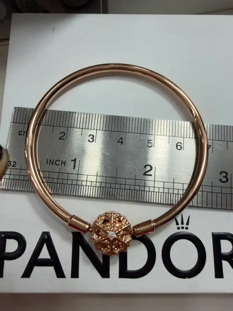 Pulsera con dije de copo de nieve Pandora - 1
