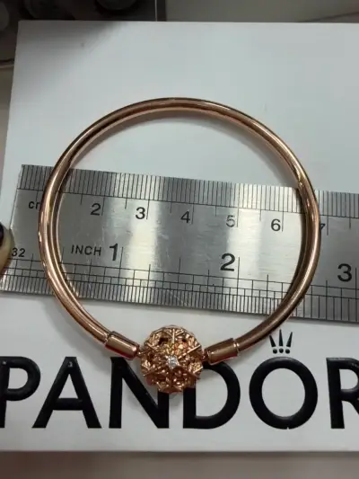 Pulsera con dije de copo de nieve Pandora - miniatura 1