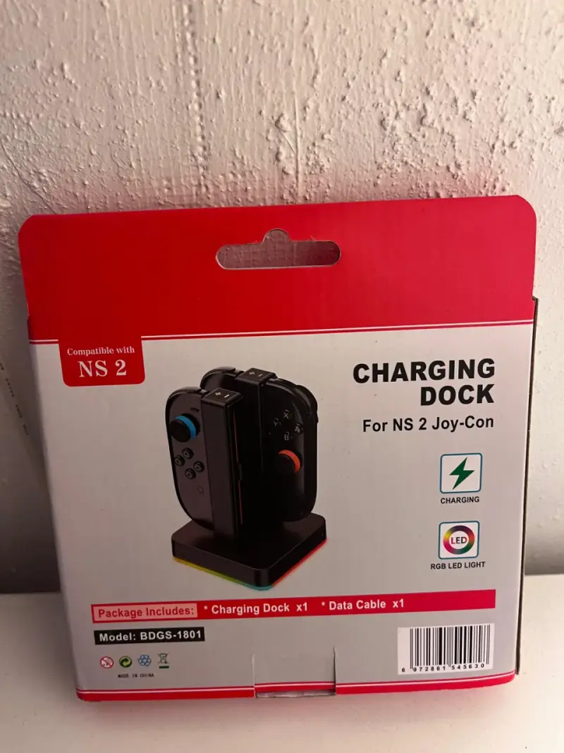 Base de Carga para Joy-Con NS 2 con luz led - 2