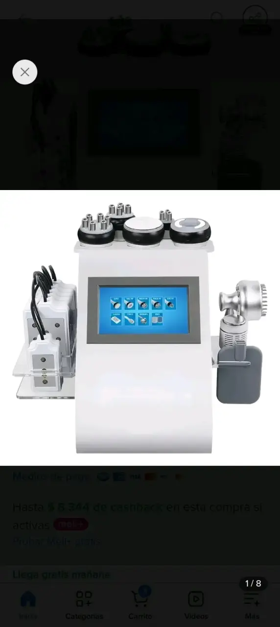 Máquina de Cavitación y Radiofrecuencia Multifuncional