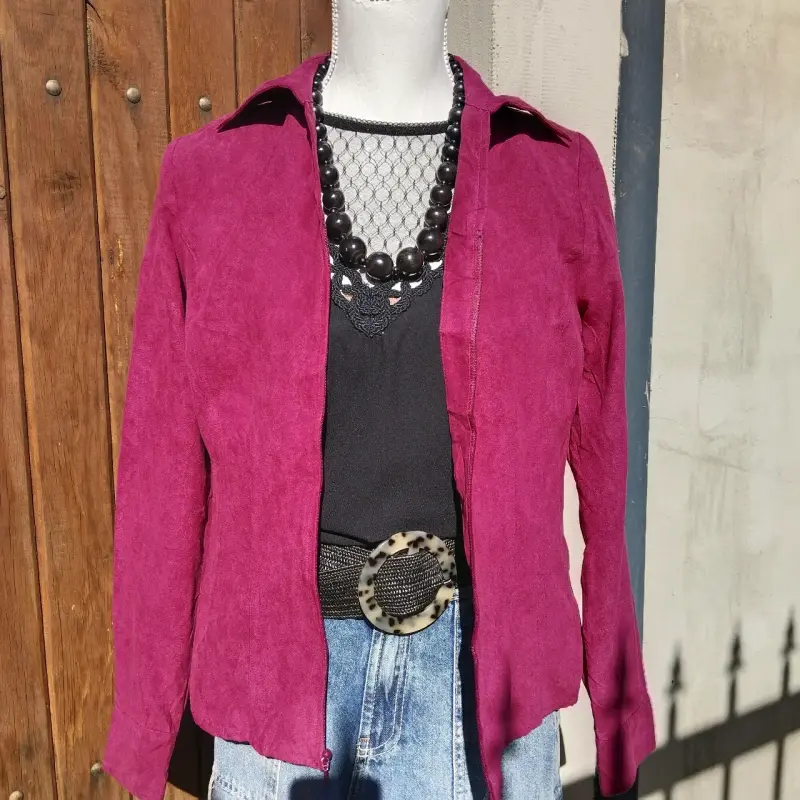 Chaqueta de gamuza en varios colores para mujer - 2