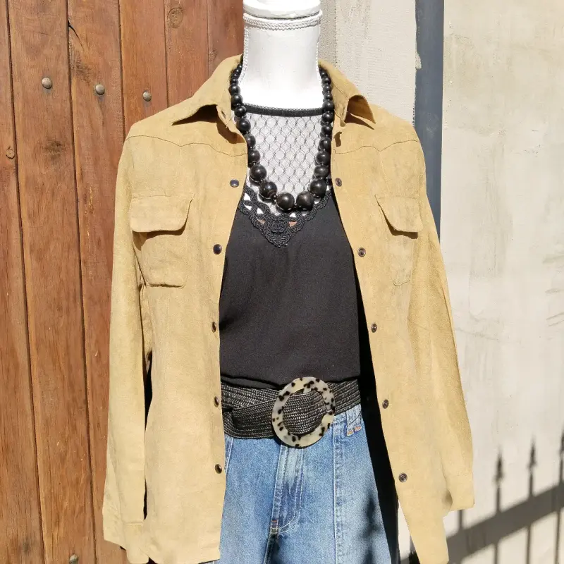 Chaqueta de gamuza en varios colores para mujer - 4