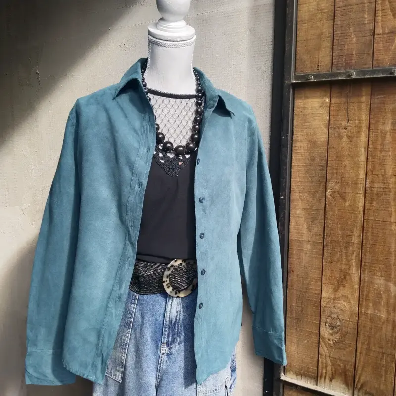 Camisas de gamuza en varios colores para mujer - 3