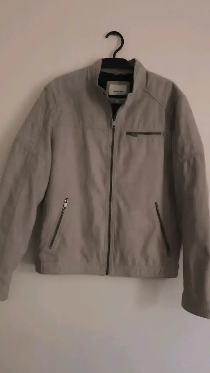 Chaqueta Jack & Jones beige con cierre