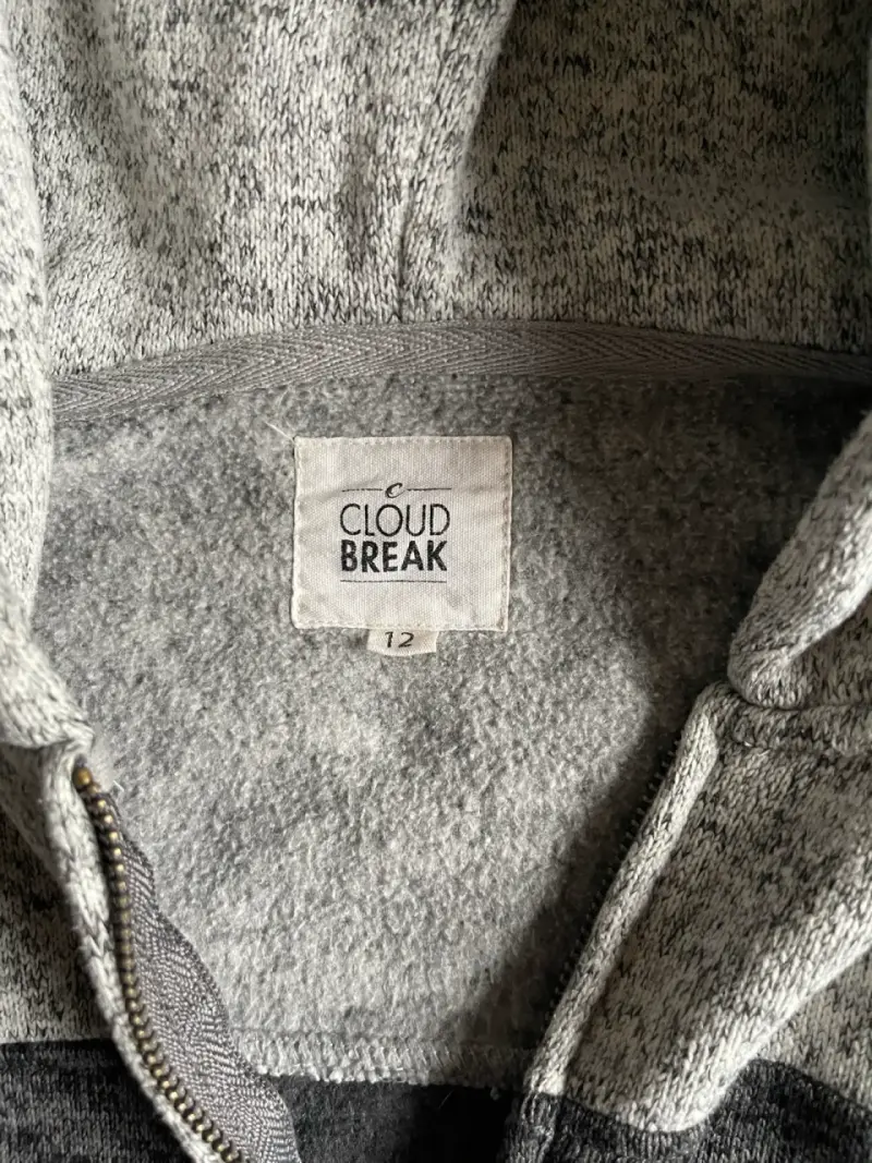 Polerón con capucha gris Cloud Break para niño - 2