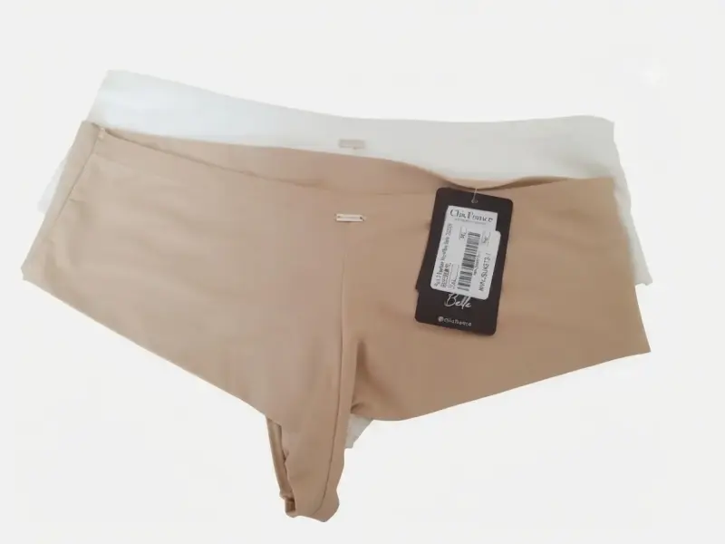Pack de calzones beige y blanco Chic France