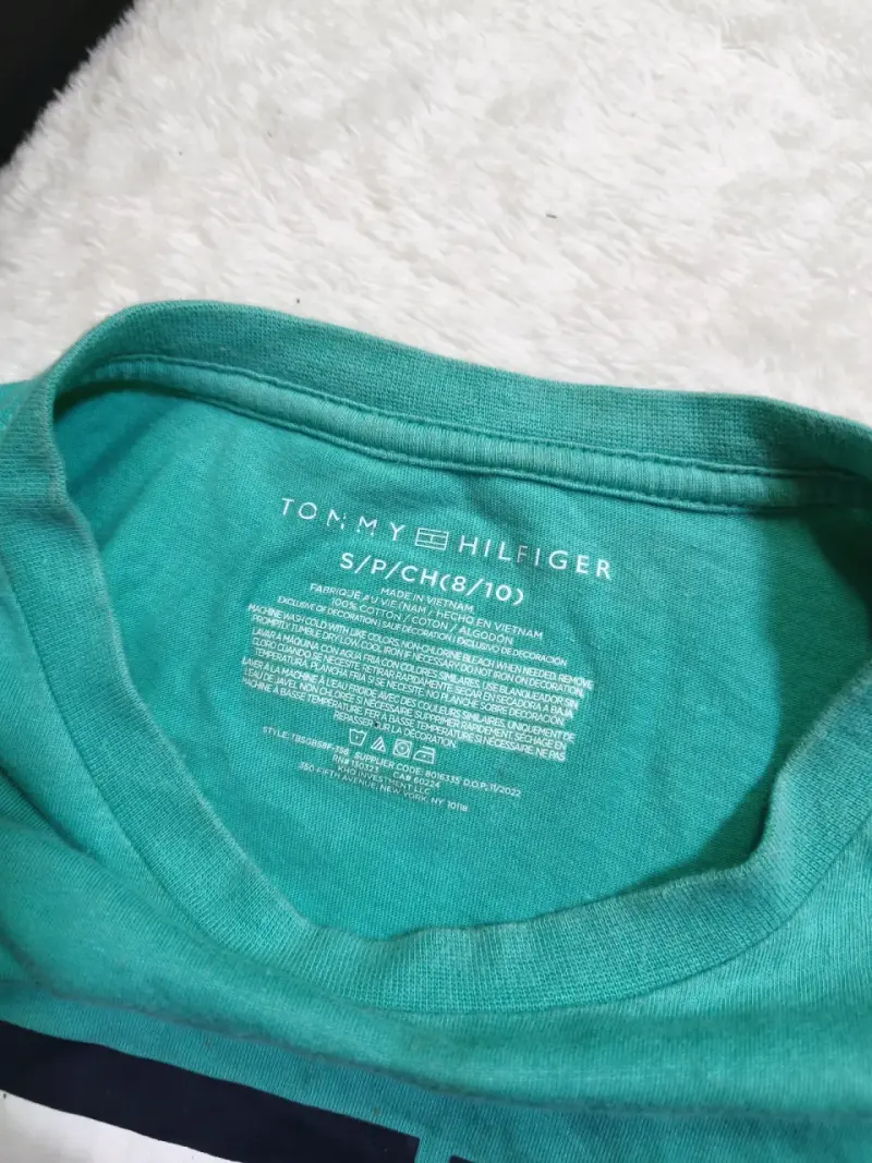 Polera Tommy Hilfiger verde para niño - 3