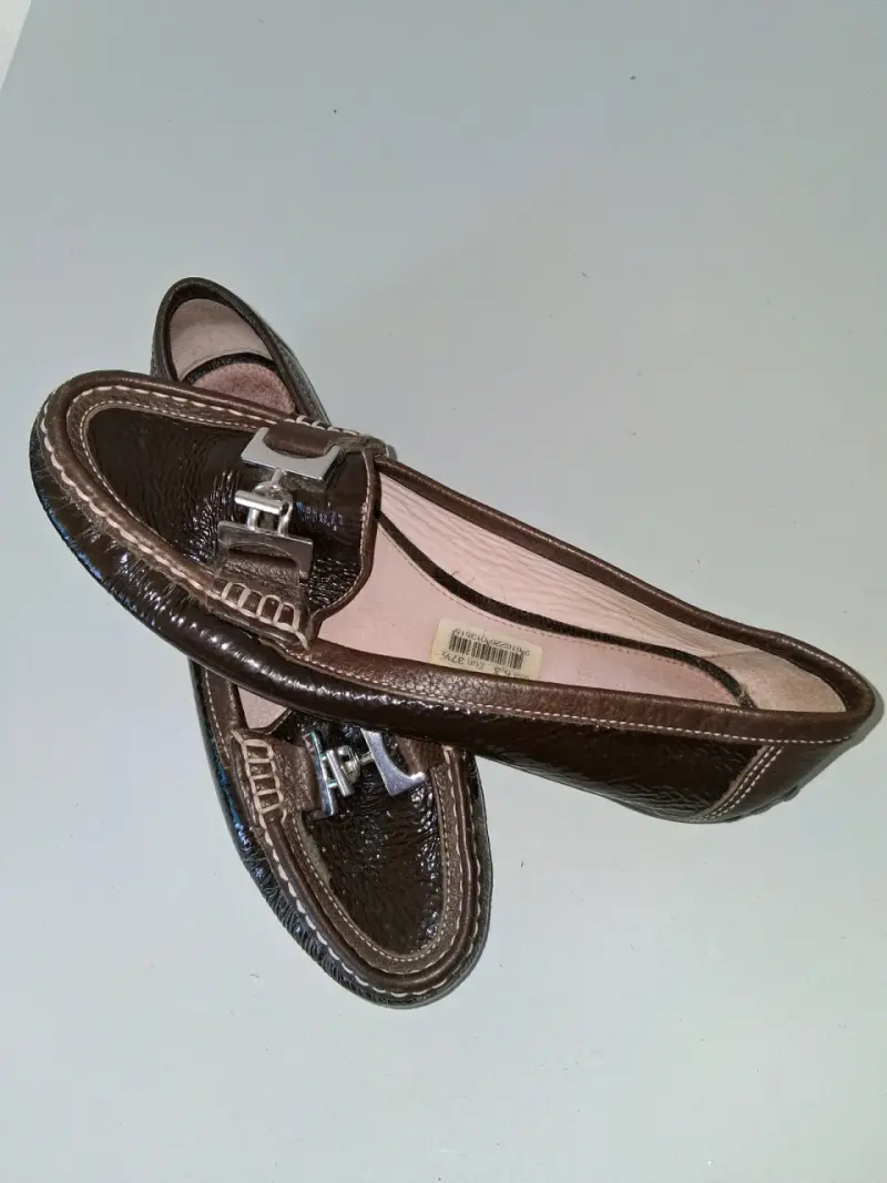 Mocasines de cuero marrón Hush Puppies para mujer - 3