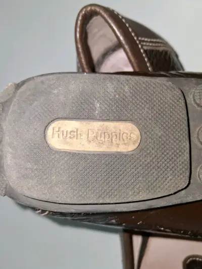 Mocasines de cuero marrón Hush Puppies para mujer - miniatura 4