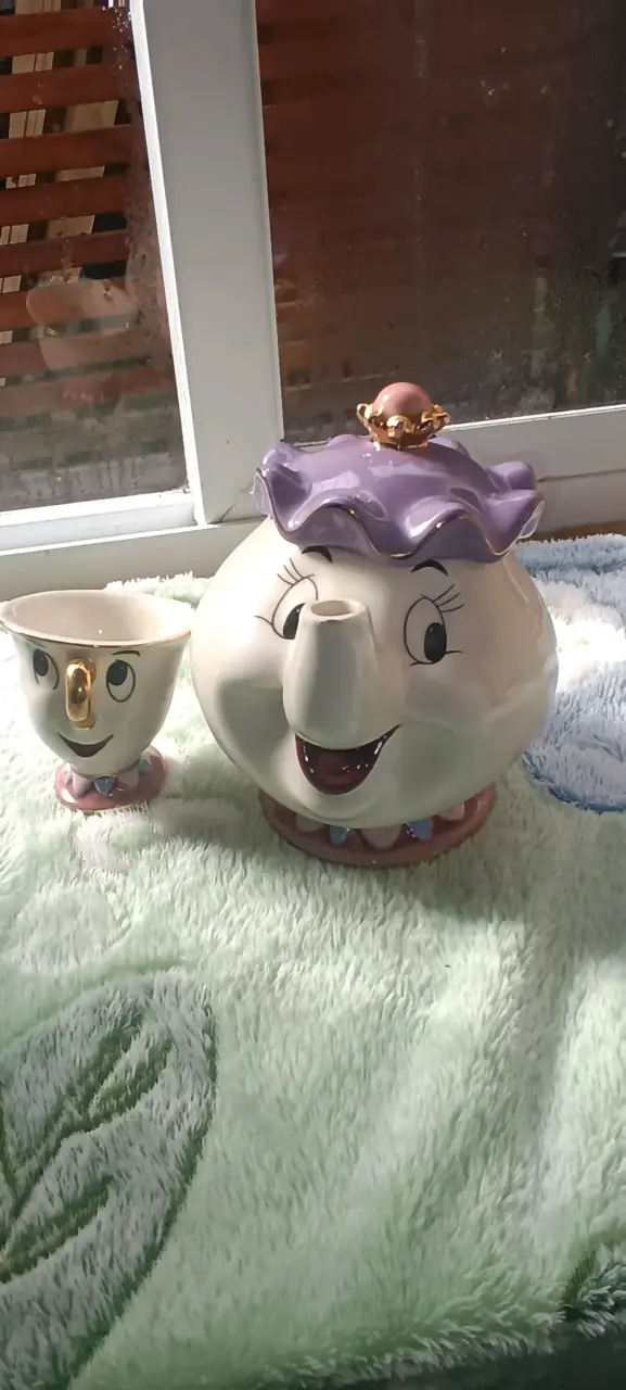 Juego de tetera y taza de cerámica estilo Disney - 3