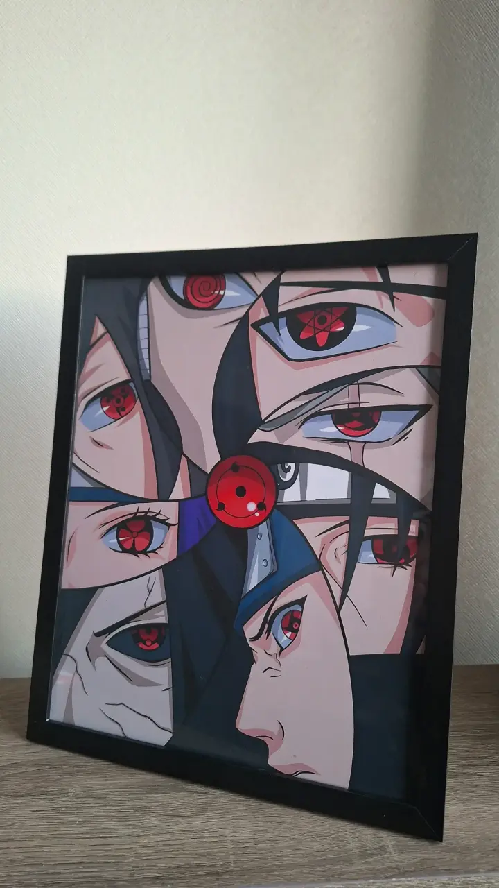 Cuadro Decorativo Anime Sharingan Naruto