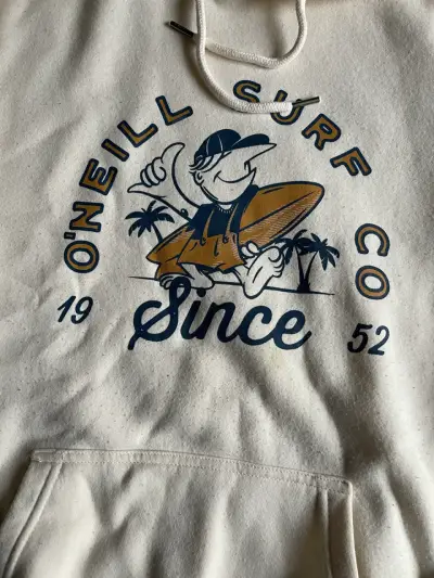 Polerón O'Neill Surf Co beige con capucha talla 14 - miniatura 1