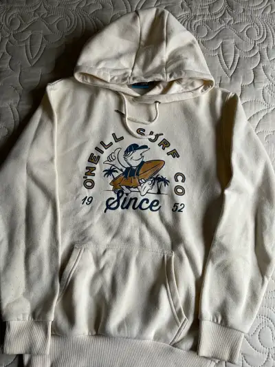 Polerón O'Neill Surf Co beige con capucha talla 14 - miniatura 2