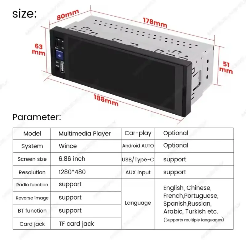 Radio Auto NaviFly con Car Play - 5