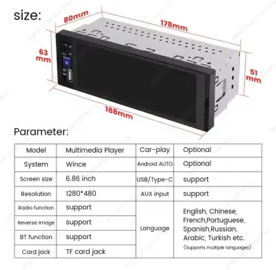 Radio Auto NaviFly con Car Play - miniatura 5