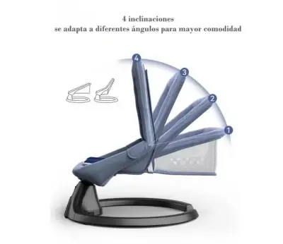 Silla mecedora para bebé con Bluetooth LuBabycas - miniatura 3