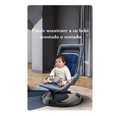 Silla mecedora para bebé con Bluetooth LuBabycas - miniatura 4