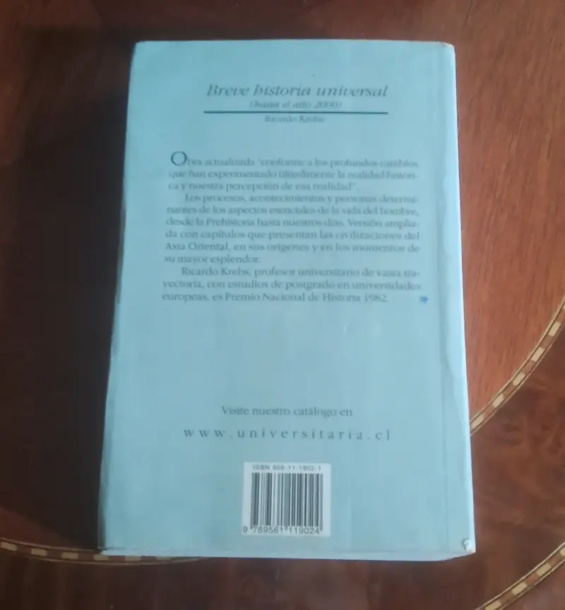 Libro Breve Historia Universal Ricardo Krebs - 2