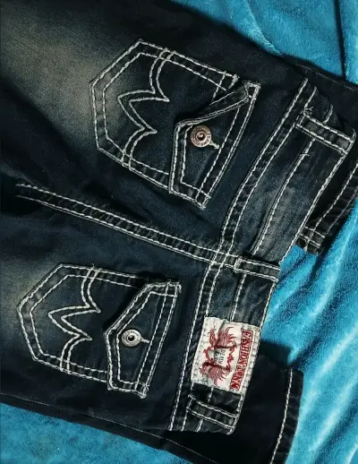 Jeans de mezclilla Fashion Denim con bolsillos - miniatura 2