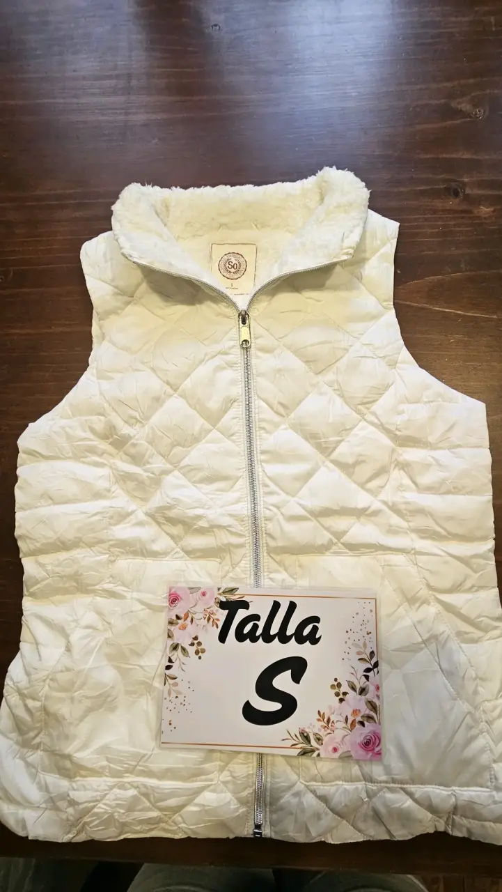 Chaqueta acolchado blanco talla S para mujer