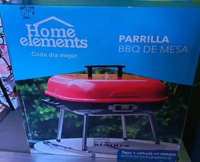 Parrilla BBQ de Mesa Home Elements Roja - miniatura 1