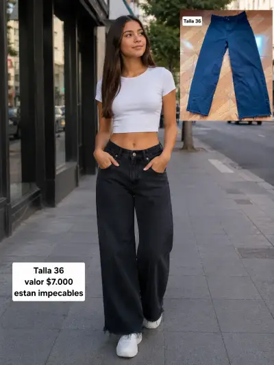 Jeans de mujer anchos en varias tallas - miniatura 1