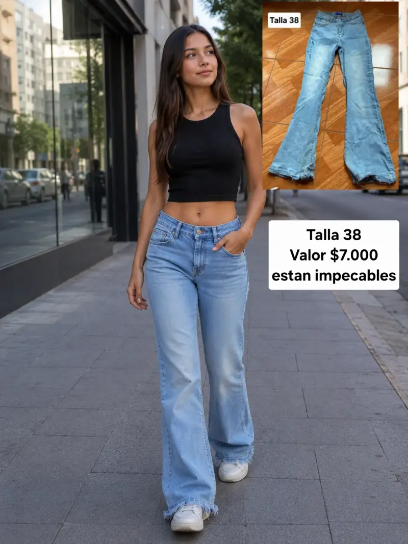 Jeans de mujer anchos en varias tallas - 2
