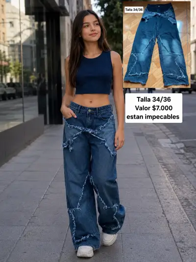 Jeans de mujer anchos en varias tallas - miniatura 3