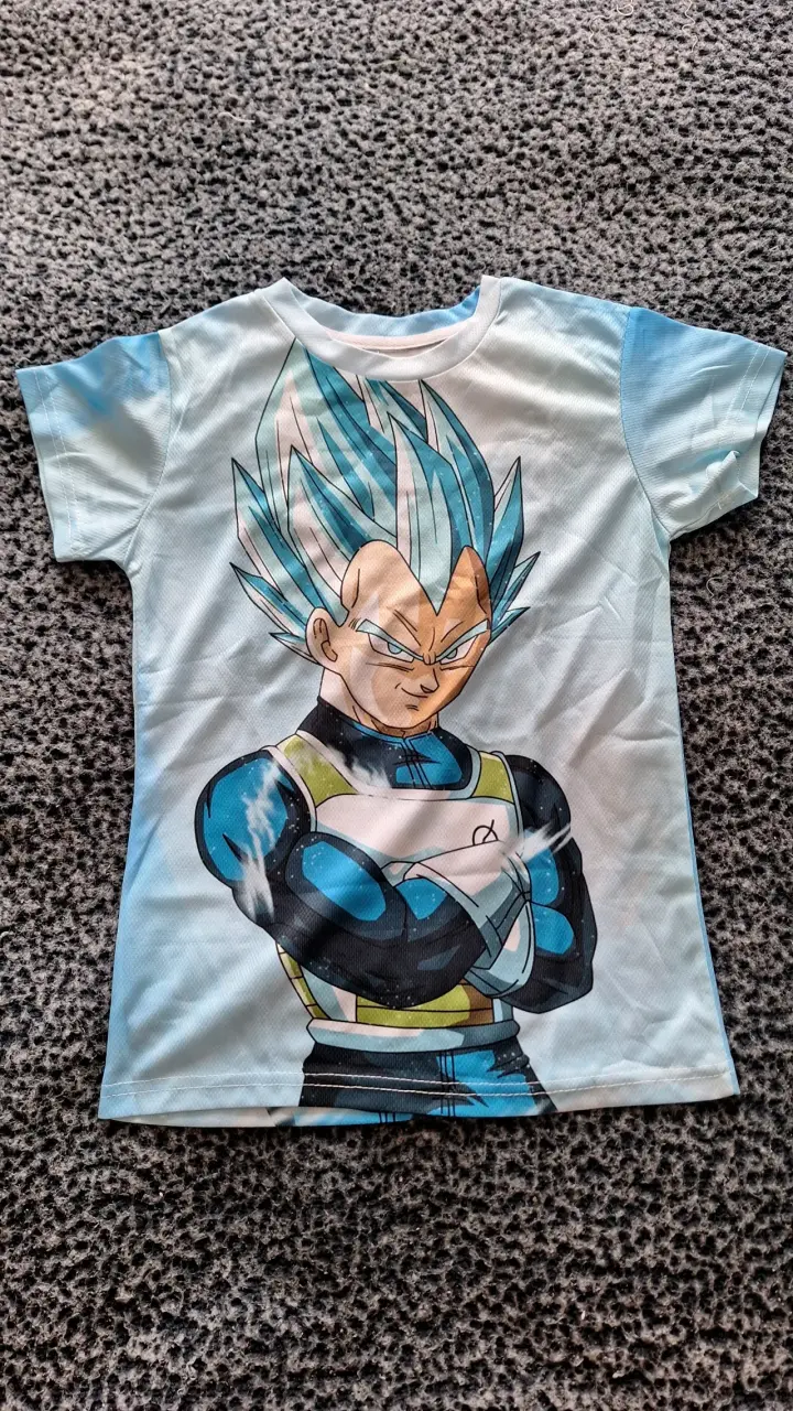 Polera Vegeta Super Saiyajin Azul talla 8