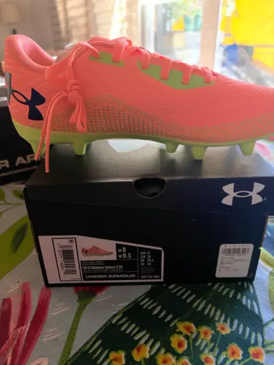 Botines de fútbol Under Armour naranjas - miniatura 2