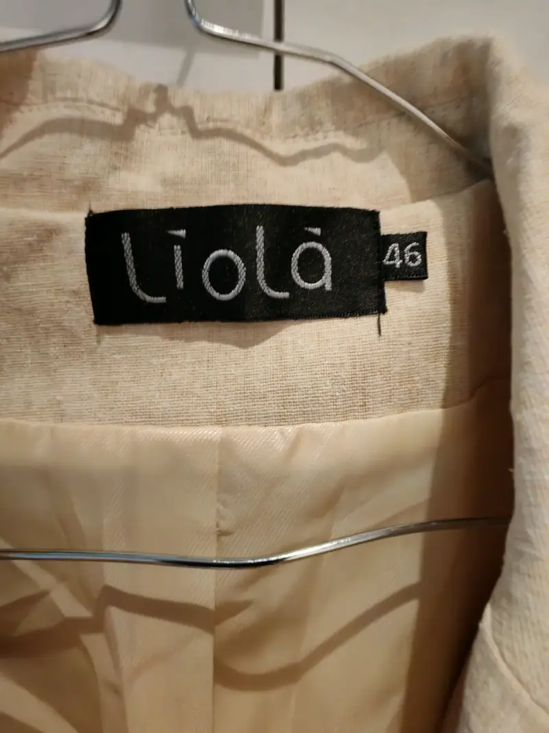 Abrigo beige de lino para mujer Liolà - 2