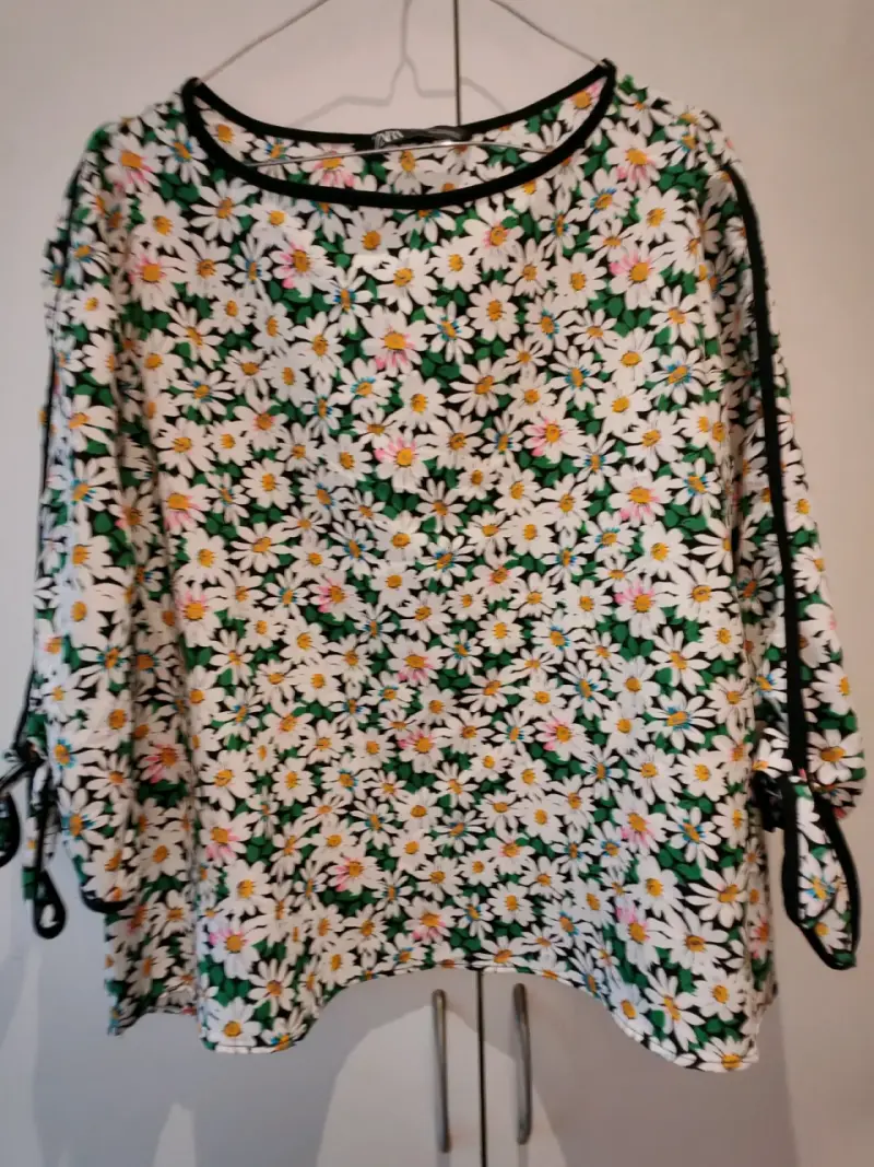 Blusa floral de manga larga Zara - 3