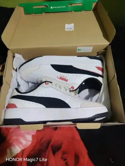 Zapatillas Puma Ferrari CA Match Blancas - miniatura 1