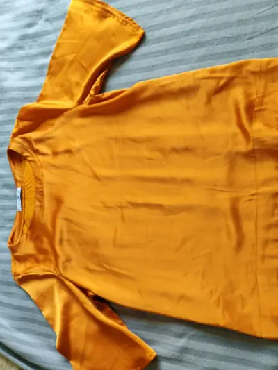 Polera naranja básica Mango para mujer - miniatura 1