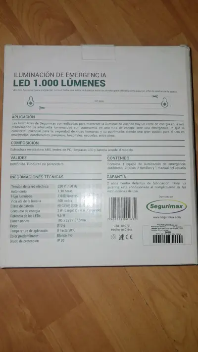 Luz de emergencia LED 1000 lúmen - miniatura 2