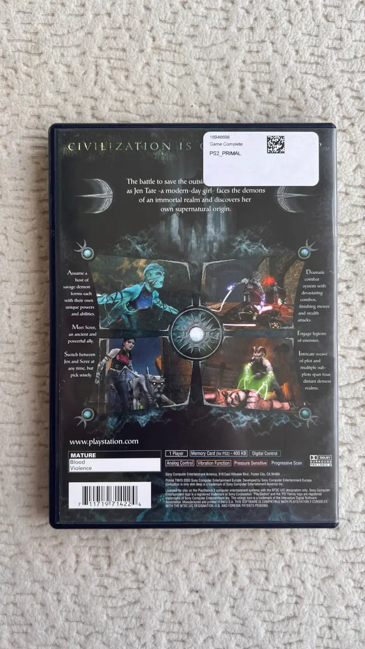 Juego Primal para PlayStation 2 en buen estado - 2