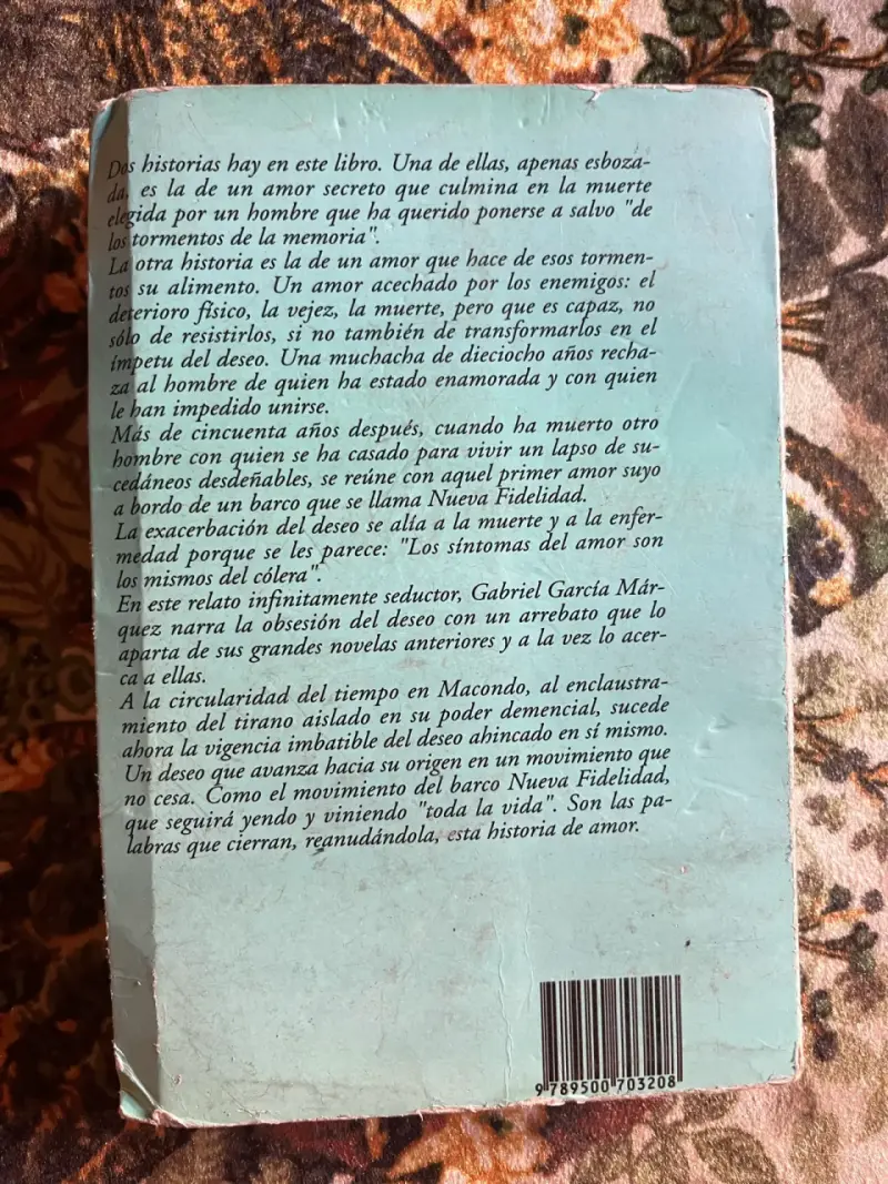 Libro 'El amor en los tiempos del cólera' de Gabriel García Márquez - 3