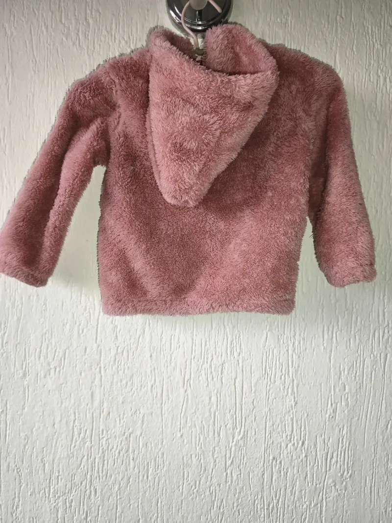 Chaqueta de peluche para niña con diseño de conejo - 2
