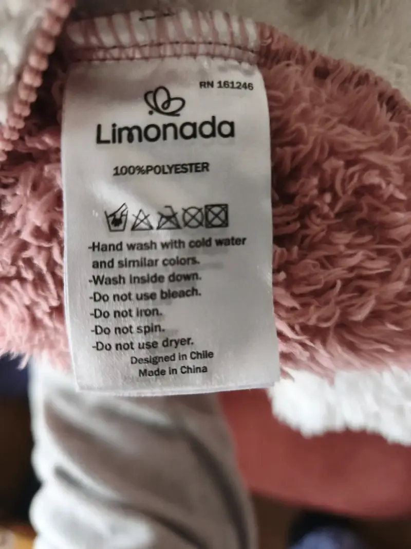 Chaqueta de peluche para niña con diseño de conejo - 3