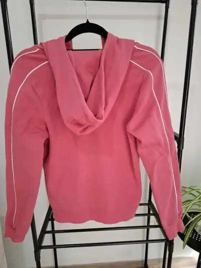 Polerón Nike con capucha rosado para mujer - miniatura 2
