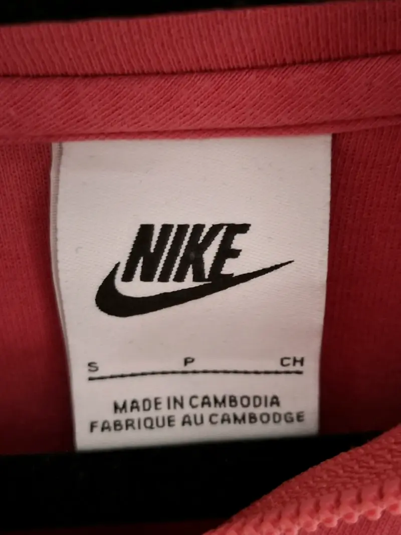 Polerón Nike con capucha rosado para mujer - 3