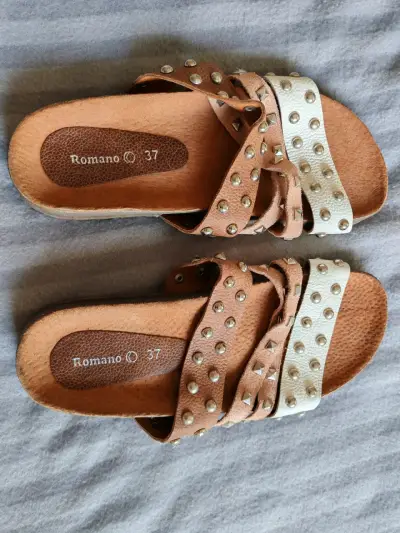 Sandalias planas Romano con tachas talla 37 - miniatura 2