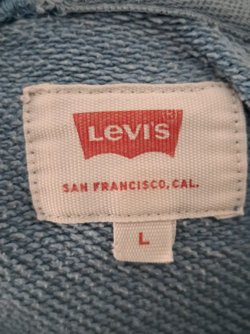 Polerón con capucha azul Levi's para hombre - 3