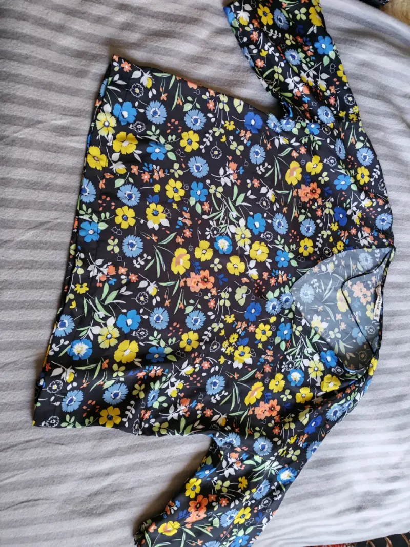Blusa floral manga larga Zara Basic - 2