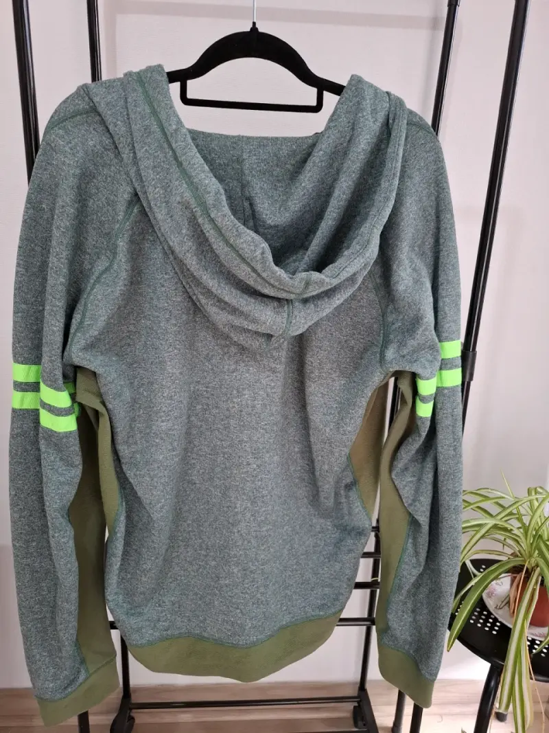 Polerón con capucha H&M Sport verde talla XL - 2